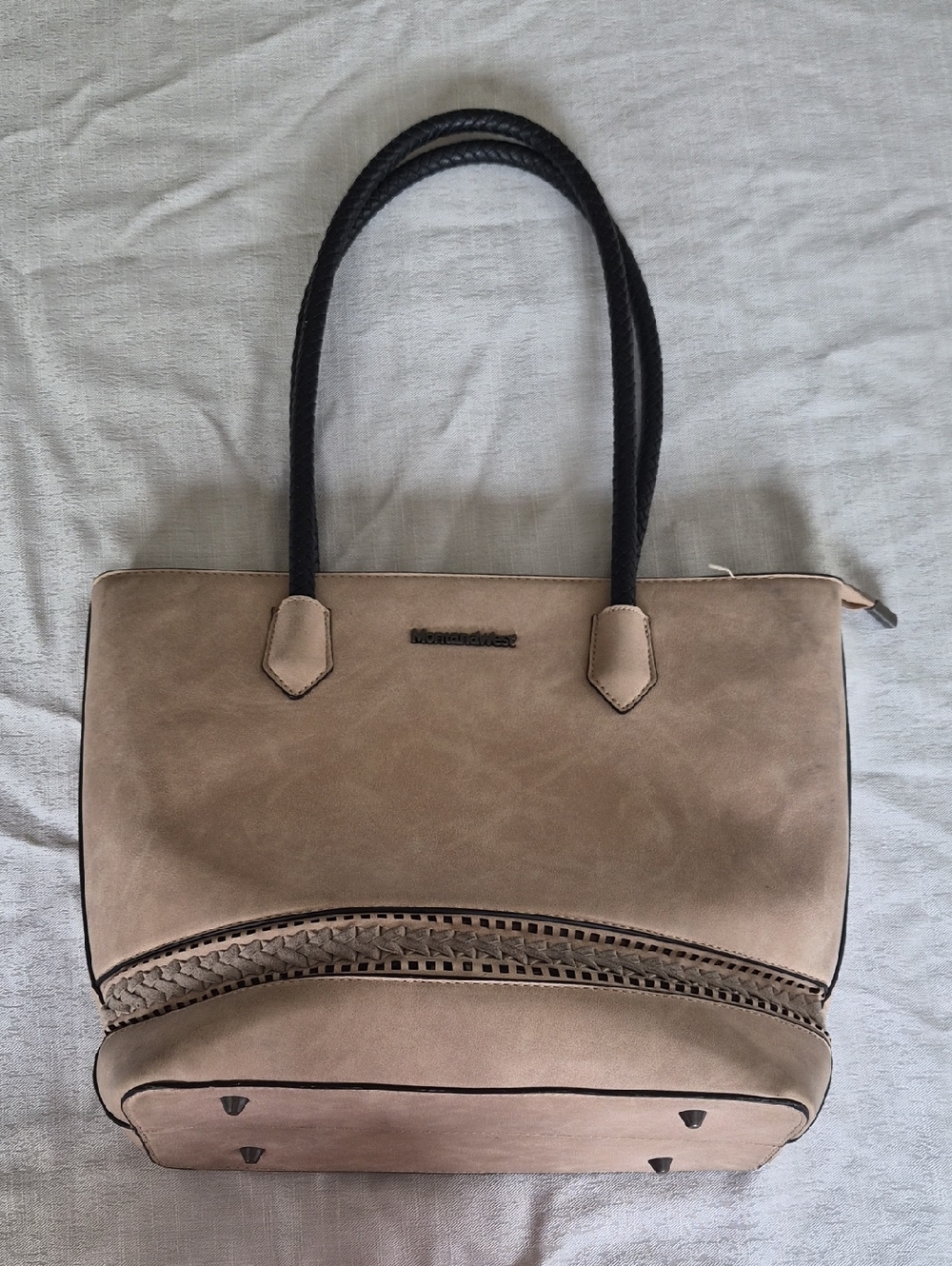 Montana Wesr Tote Purse with Black Rope Handles